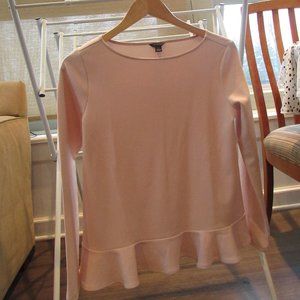 Soft Pink Long-Sleeve Blouse